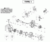 Poulan / Weed Eater BV1850LE (Type 1) - Weed Eater Barracuda Blower Ersatzteile Engine Type 1