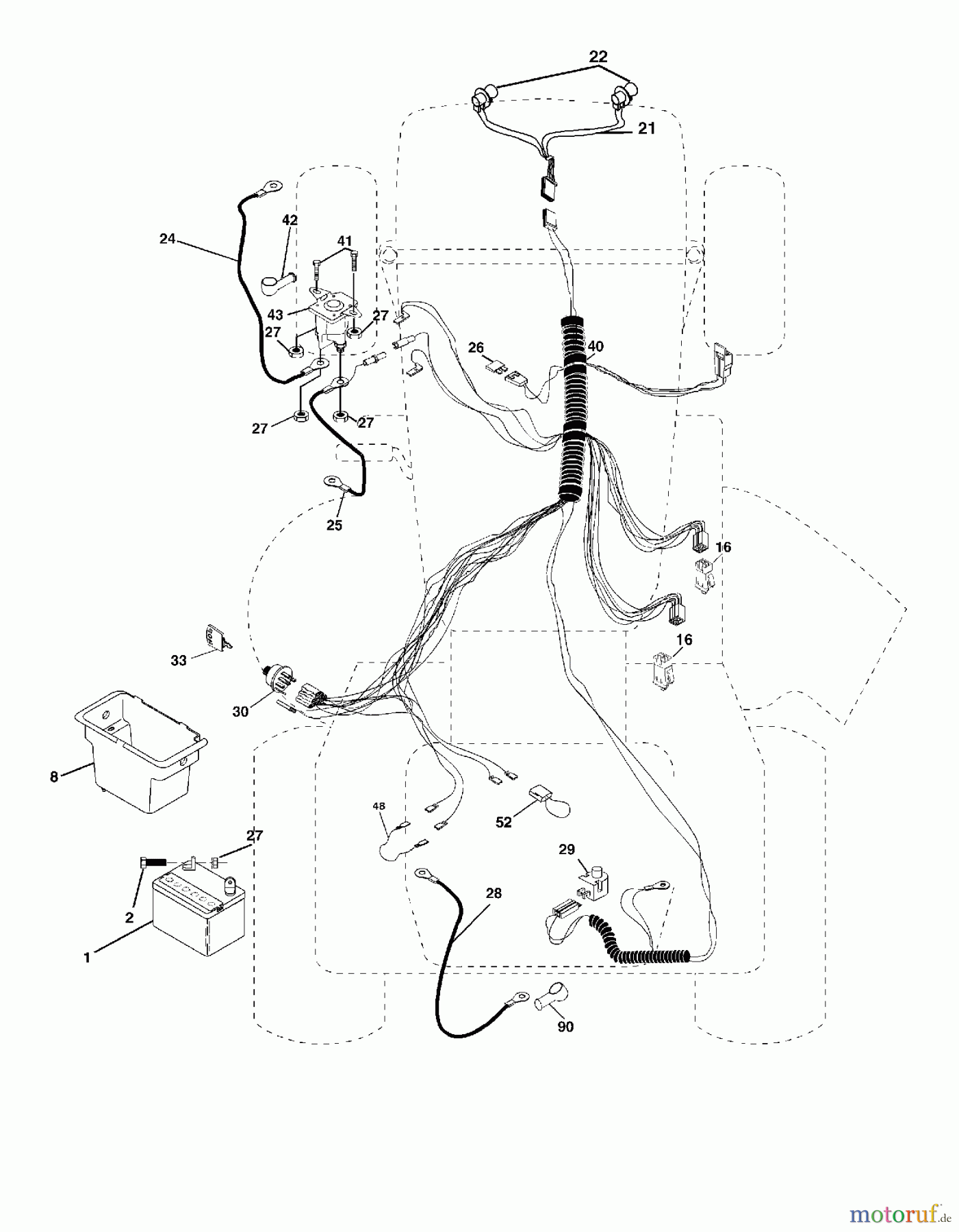 Poulan / Weed Eater Rasen und Gartentraktoren WET1742STA - Weed Eater Lawn Tractor (2003-01) ELECTRICAL