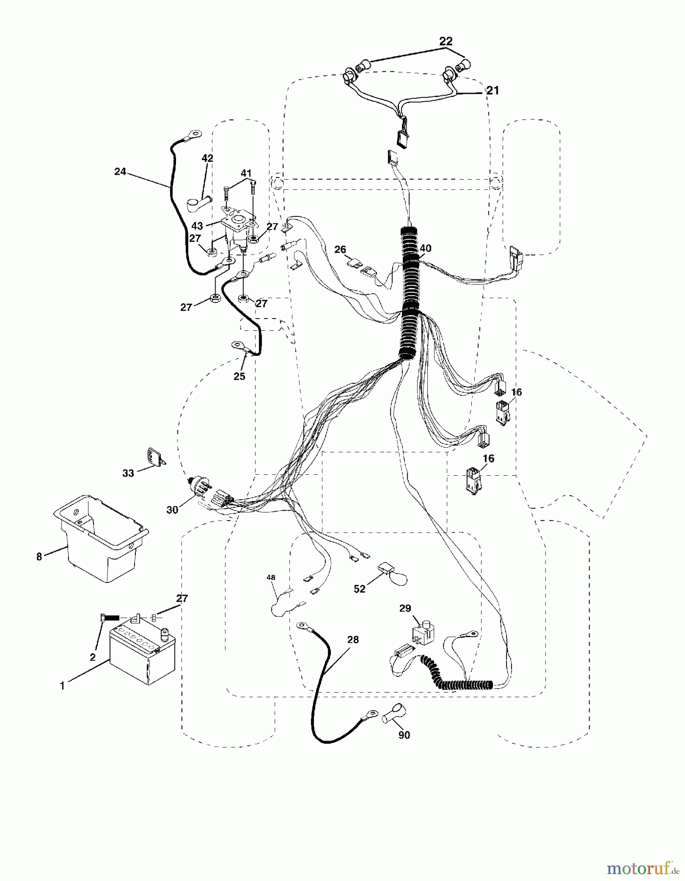  Poulan / Weed Eater Rasen und Gartentraktoren WET2242STD - Weed Eater Lawn Tractor (2004-01) ELECTRICAL
