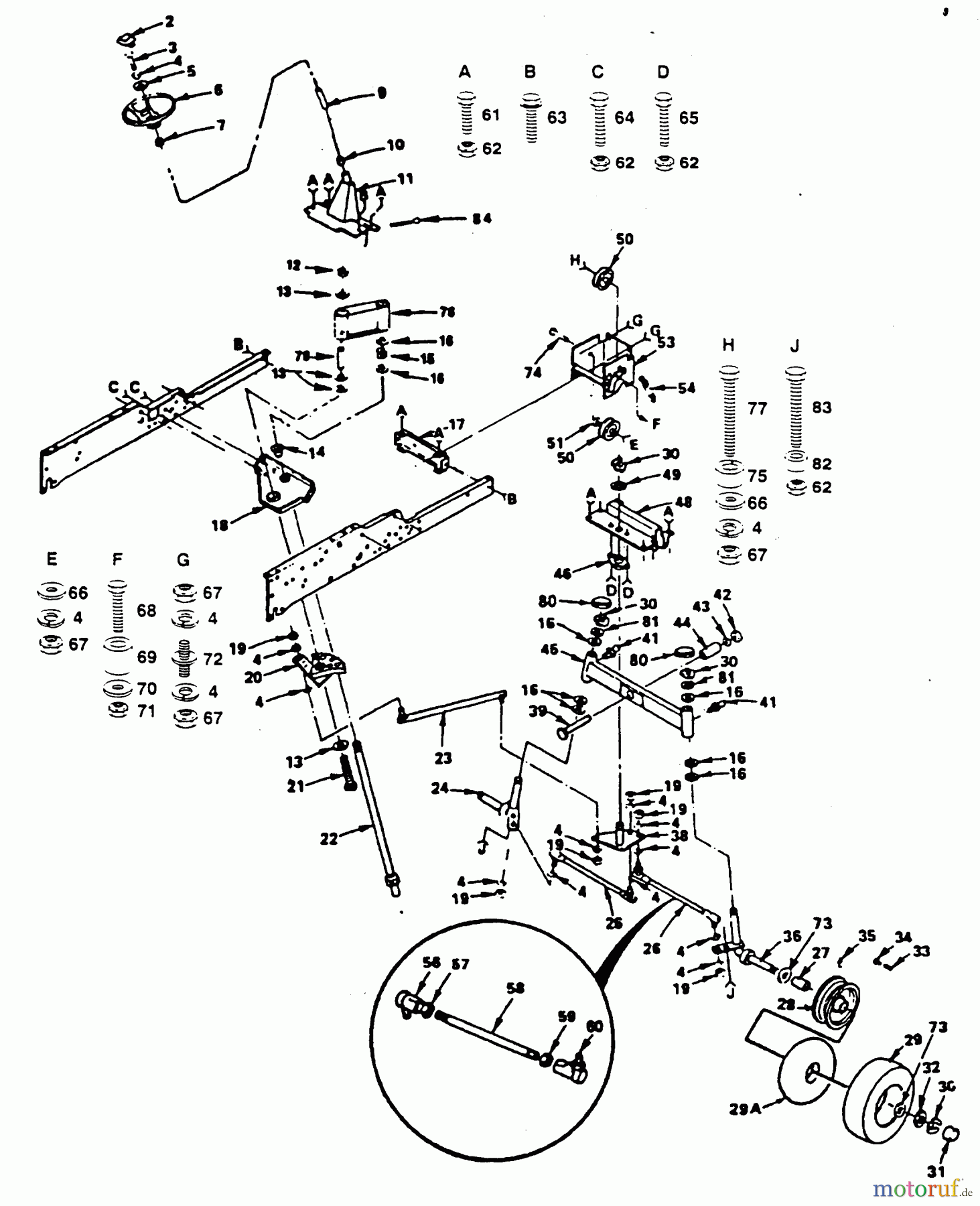 Poulan / Weed Eater Rasen und Gartentraktoren XC1182HB - Poulan Pro Lawn Tractor STEERING