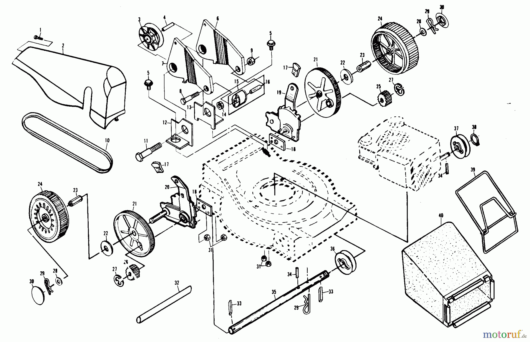 Poulan / Weed Eater Rasen und Gartentraktoren XE840PAR - Poulan Pro Lawn Tractor DRIVE ASSEMBLY