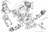 Poulan / Weed Eater XE840PAR - Poulan Pro Lawn Tractor Ersatzteile MOWER HOUSING, ENGINE B/S 110782