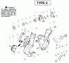 Poulan / Weed Eater BV1850LE (Type 2) - Weed Eater Barracuda Blower Ersatzteile Housing Type 2