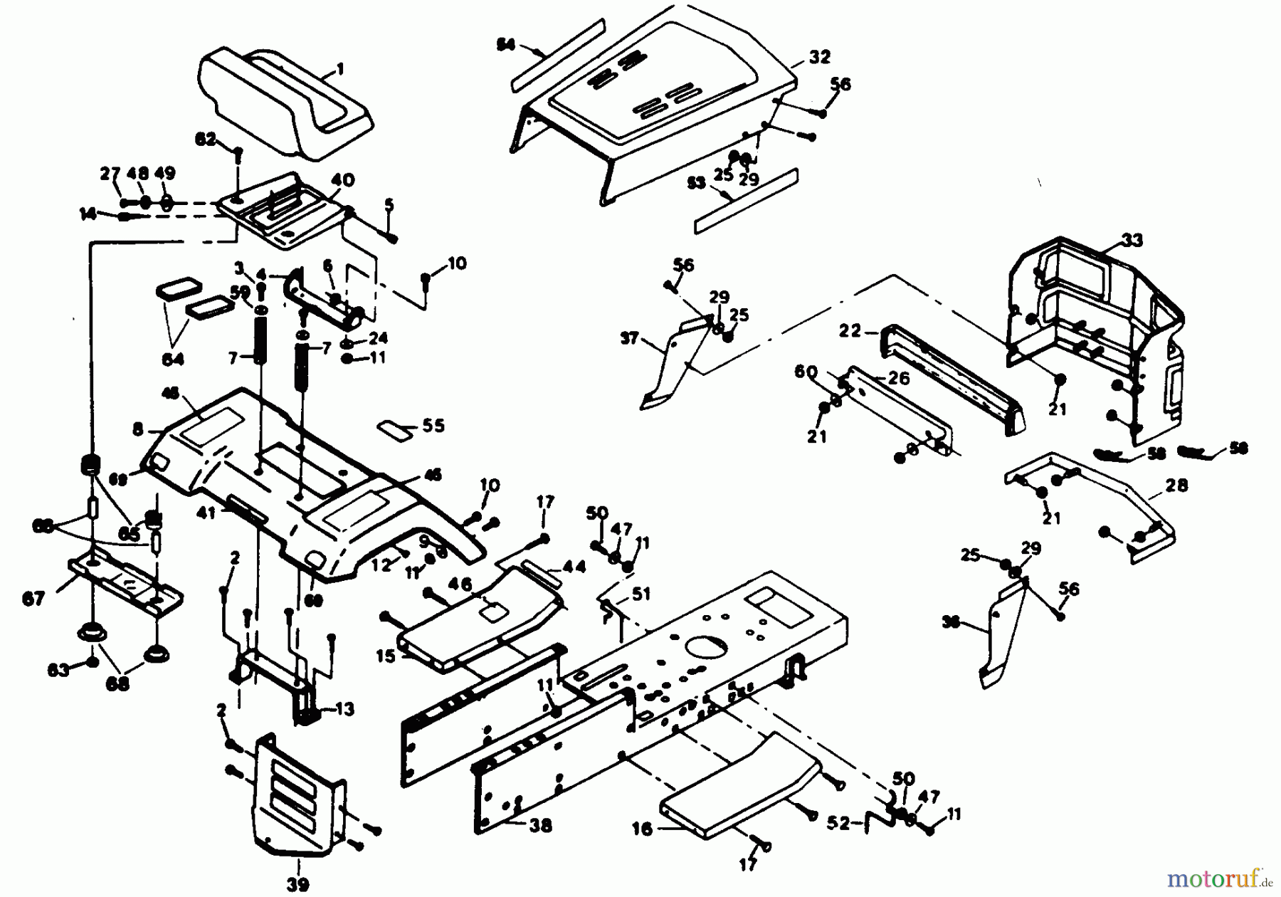 Poulan / Weed Eater Rasen und Gartentraktoren XEL1120AR - Poulan Pro Lawn Tractor ENCLOSURES