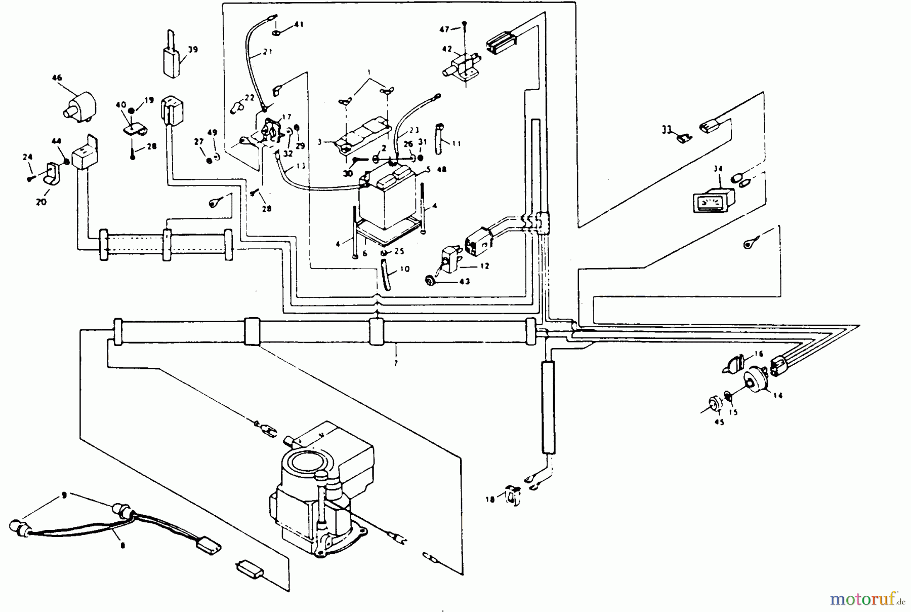  Poulan / Weed Eater Rasen und Gartentraktoren XEL1122AR - Poulan Pro Lawn Tractor ELECTRICAL