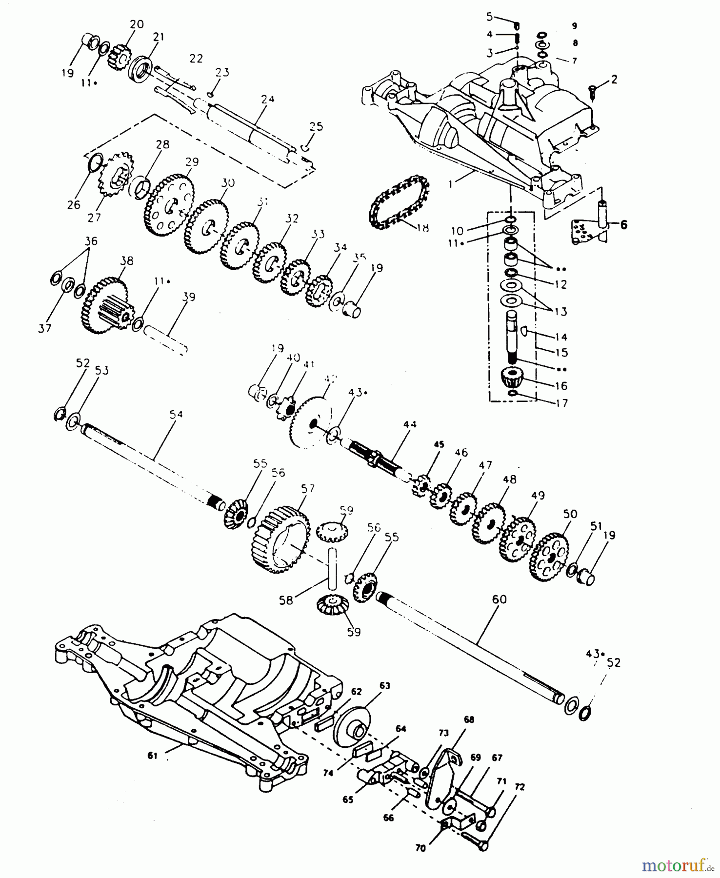 Poulan / Weed Eater Rasen und Gartentraktoren XEL1122AR - Poulan Pro Lawn Tractor TRANSAXLE FOOTE DANA - MODEL NUMBER 4360-7