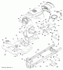 Poulan / Weed Eater XT195H42LT (96042012101) - Poulan XT Lawn Tractor (2011-04) Ersatzteile CHASSIS / FRAME