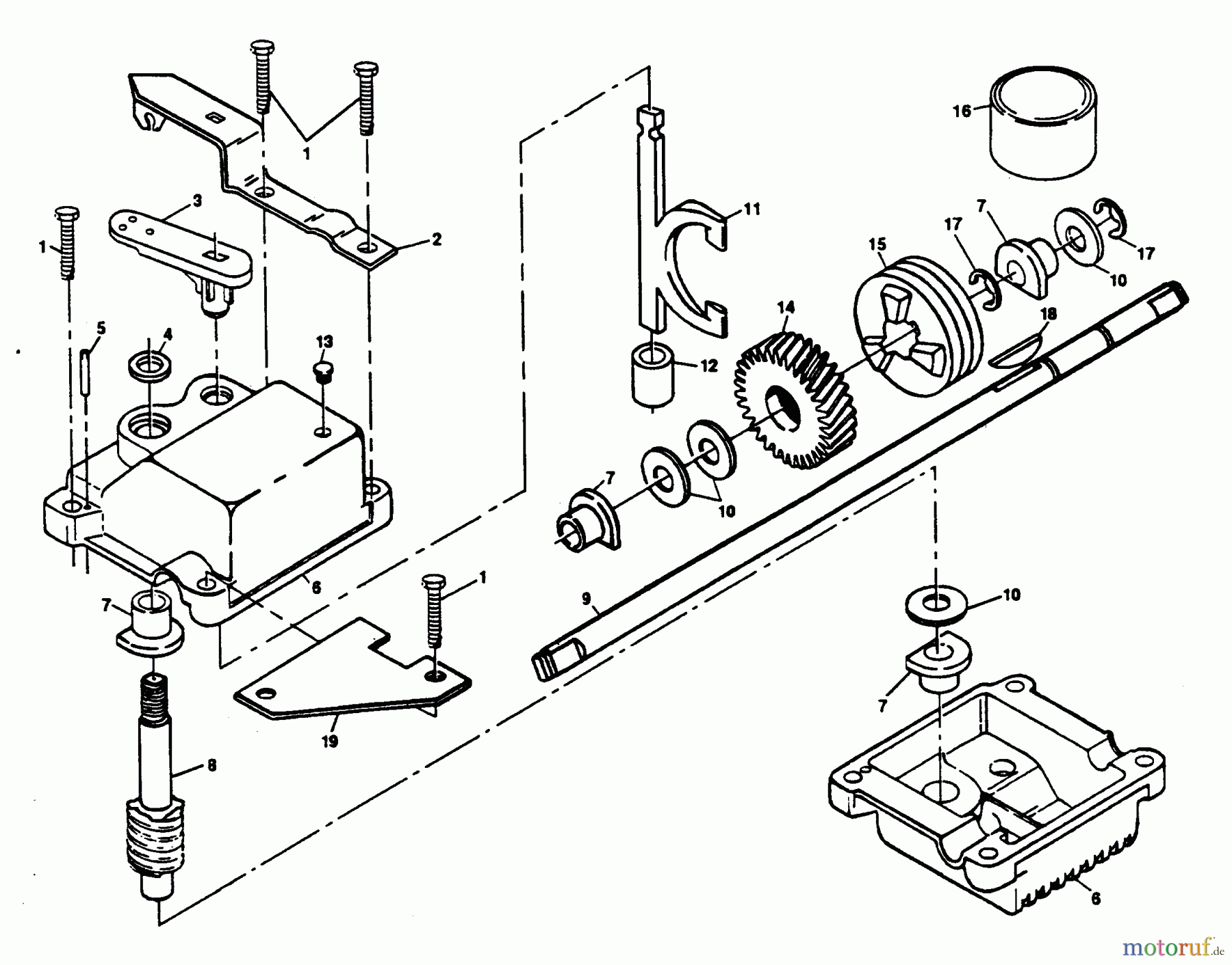  Poulan / Weed Eater Rasenmäher PP750PJA - Poulan Pro Walk-Behind Mower GEARCASE ASSEMBLY