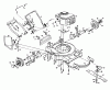 Poulan / Weed Eater PP750PJ - Poulan Pro Walk-Behind Mower Ersatzteile MOWER HOUSING, ENGINE B/S 124702