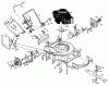 Poulan / Weed Eater PP750PKA - Poulan Pro Walk-Behind Mower Ersatzteile MOWER HOUSING, ENGINE B/S 12C802-0816-02