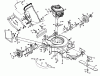 Poulan / Weed Eater PP750PS - Poulan Pro Walk-Behind Mower Ersatzteile MOWER HOUSING, ENGINE B/S 124702