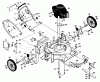 Poulan / Weed Eater PP752PHK - Poulan Pro Walk-Behind Mower Ersatzteile MOWER HOUSING, ENGINE B/S 12C802
