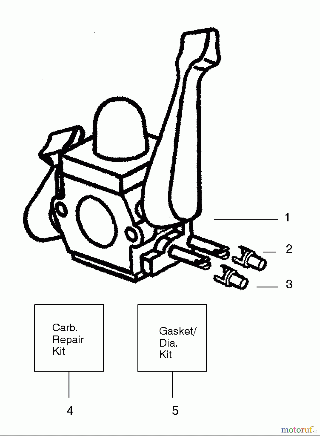 Poulan / Weed Eater Bläser / Sauger / Häcksler / Mulchgeräte BV200 (Type 2) - Weed Eater Blower Carburetor Assembly (C1Q-W11) P/N 530071465
