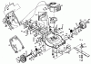 Poulan / Weed Eater PP822SA - Poulan Pro Walk-Behind Mower Ersatzteile MOWER HOUSING & B/S ENGINE 124782