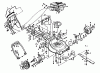 Poulan / Weed Eater PP845P - Poulan Pro Walk-Behind Mower Ersatzteile MOWER HOUSING & B/S ENGINE 124782