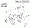 Poulan / Weed Eater BV200 (Type 2) - Weed Eater Blower Ersatzteile Handle, Chassis & Blower Assembly Type 2