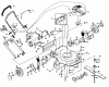 Poulan / Weed Eater PP850PX - Poulan Pro Walk-Behind Mower Ersatzteile MOWER HOUSING, ENGINE B/S 124802