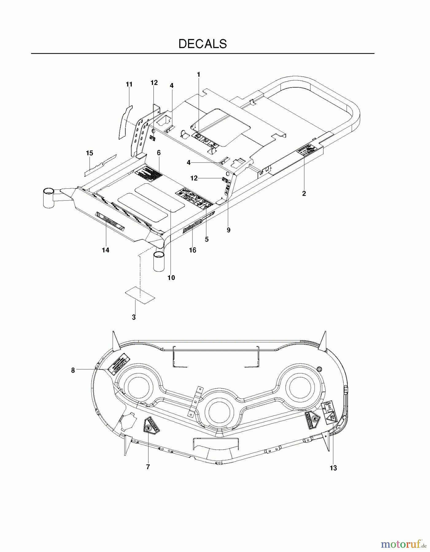  Poulan / Weed Eater Nullwendekreismäher, Zeroturn 541ZX (966681901) - Poulan Pro 54