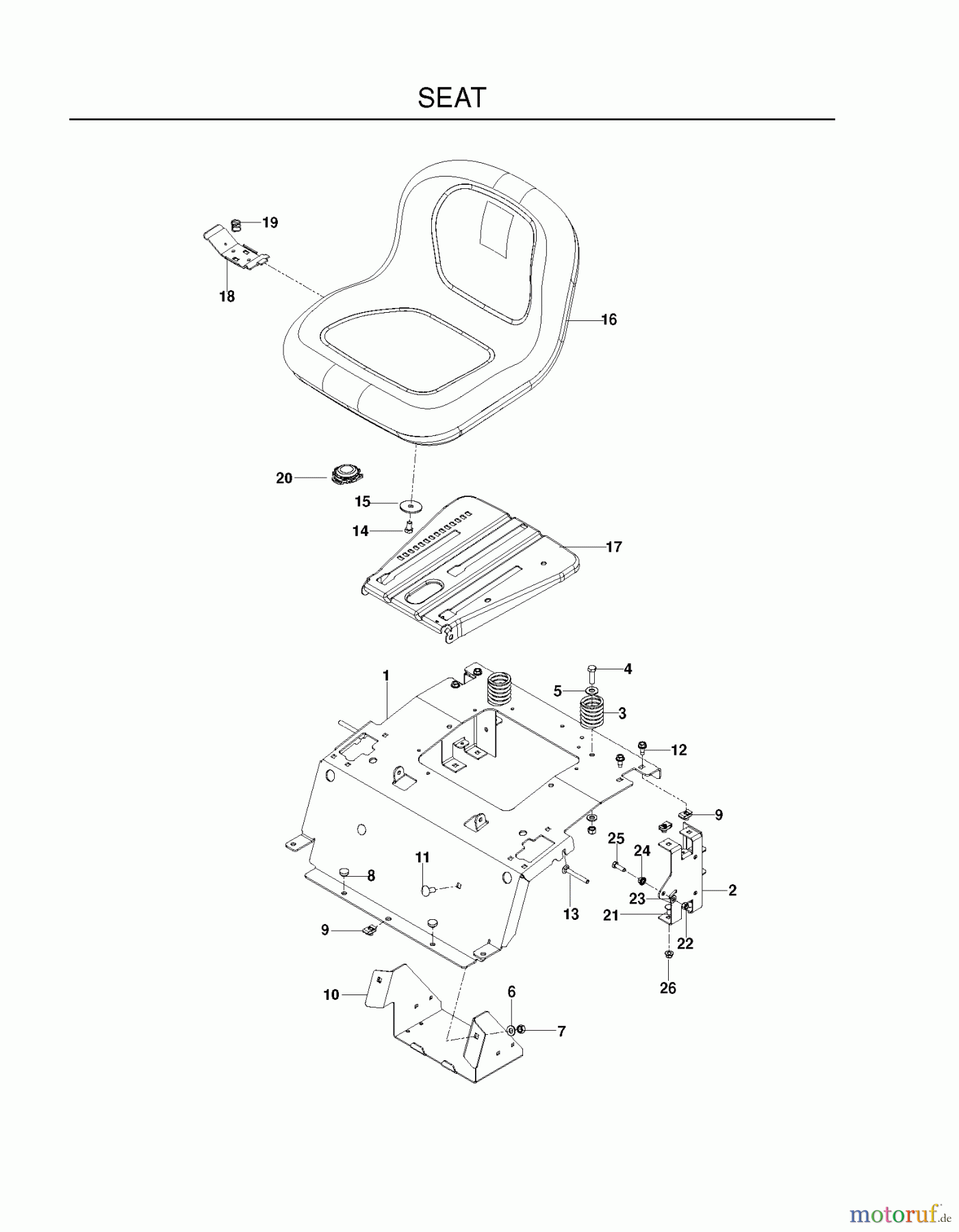 Poulan / Weed Eater Nullwendekreismäher, Zeroturn 541ZX (966681901) - Poulan Pro 54