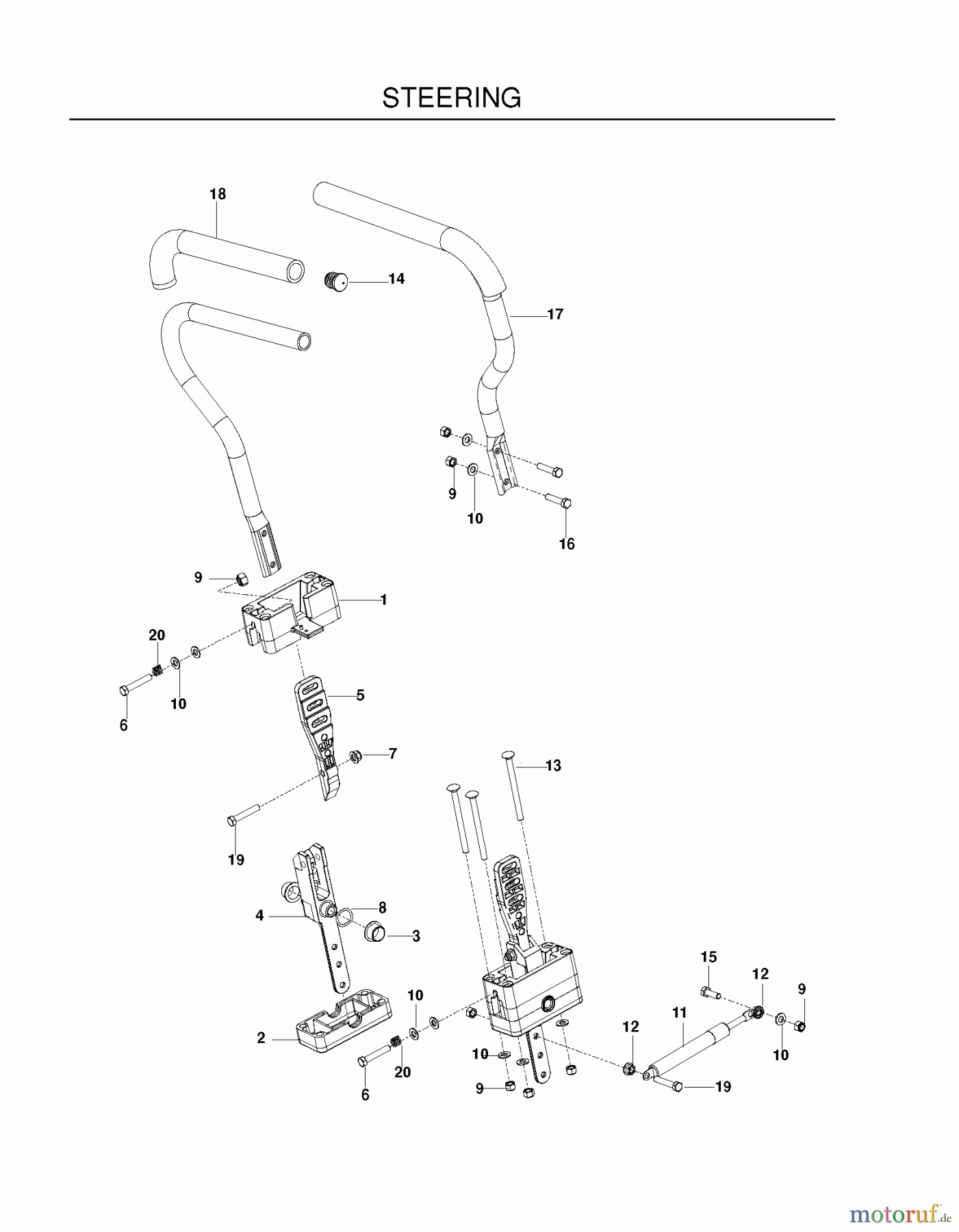  Poulan / Weed Eater Nullwendekreismäher, Zeroturn 541ZX (966681901) - Poulan Pro 54