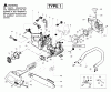 Poulan / Weed Eater 1950LE (Type 1) - Poulan Woodshark Chainsaw Ersatzteile Handle, Chassis & Bar Assembly Type 1