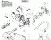 Poulan / Weed Eater 2050LE (Type 1) - Poulan Pioneer Chainsaw Ersatzteile Starter Type 1