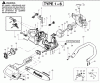 Poulan / Weed Eater 2050WT (Type 2) - Poulan Wildthing Chainsaw Ersatzteile Chassis & Handle Assembly Type 1 - 6