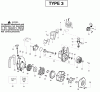 Poulan / Weed Eater BV2000LE (Type 3) - Weed Eater Barracuda Blower Ersatzteile Engine Type 3