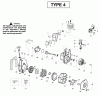 Poulan / Weed Eater BV2000LE (Type 4) - Weed Eater Barracuda Blower Ersatzteile Engine Type 4