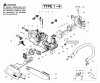 Poulan / Weed Eater 2150 (Type 5) - Poulan Predator Chainsaw Ersatzteile Handle & External Assembly