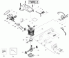 Poulan / Weed Eater 2150LE (Type 2) - Poulan Predator Chainsaw Ersatzteile Engine Assembly Type 2