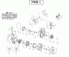 Poulan / Weed Eater BV200LE (Type 1) - Weed Eater Blower Ersatzteile Engine Assembly Type 1