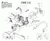 Poulan / Weed Eater 2155 (Type 5) - Poulan Plus Chainsaw Ersatzteile Handle, Chassis & Bar Assembly