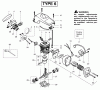 Poulan / Weed Eater 2150 (Type 6) - Poulan Woodshark / Woodsman Chainsaw Ersatzteile Engine Assembly Type 6