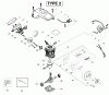 Poulan / Weed Eater 2375LE (Type 2) - Poulan Wildthing Chainsaw Ersatzteile Engine Assembly Type 2