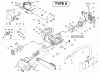 Poulan / Weed Eater 2450 (Type 6) - Poulan Woodmaster Chainsaw Ersatzteile Handle, Chassis & Bar Assembly Type 6