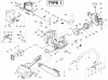 Poulan / Weed Eater 2550LE (Type 1) - Poulan Woodmaster Chainsaw Ersatzteile Handle, Chassis & Bar Assembly Type 1