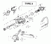 Poulan / Weed Eater 2775 (Type 3) - Poulan Chainsaw Ersatzteile Handle, Chassis & Bar Assembly Type 3