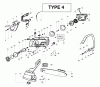 Poulan / Weed Eater 2900 (Type 4) - Poulan Chainsaw Ersatzteile Handle, Chassis & Bar Assembly - Type 4