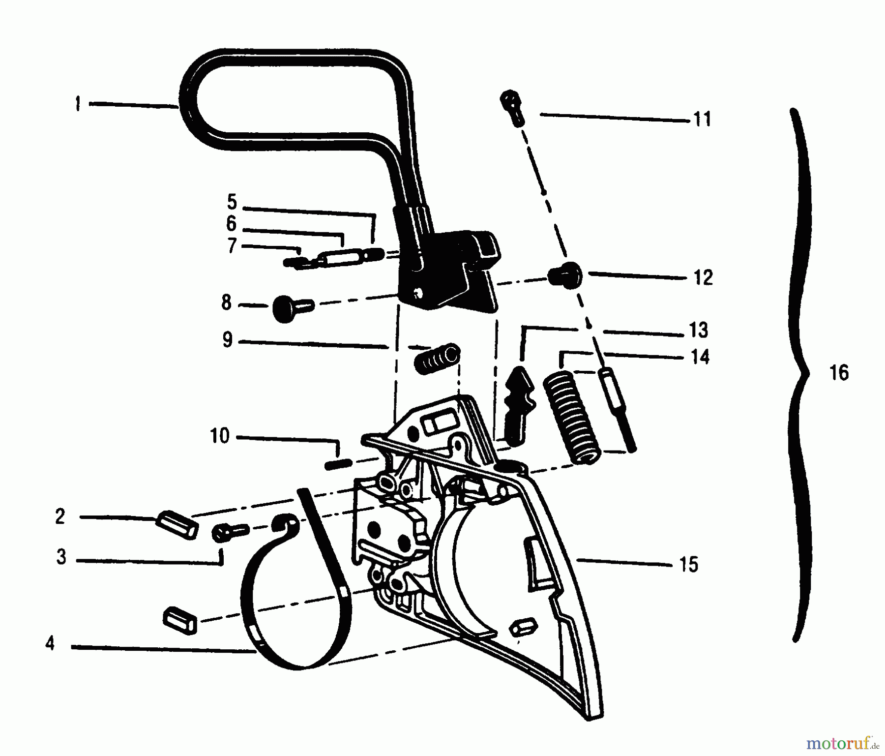 Poulan / Weed Eater Motorsägen 3000CB - Poulan Chainsaw CHAIN BRAKE ASSEMBLY