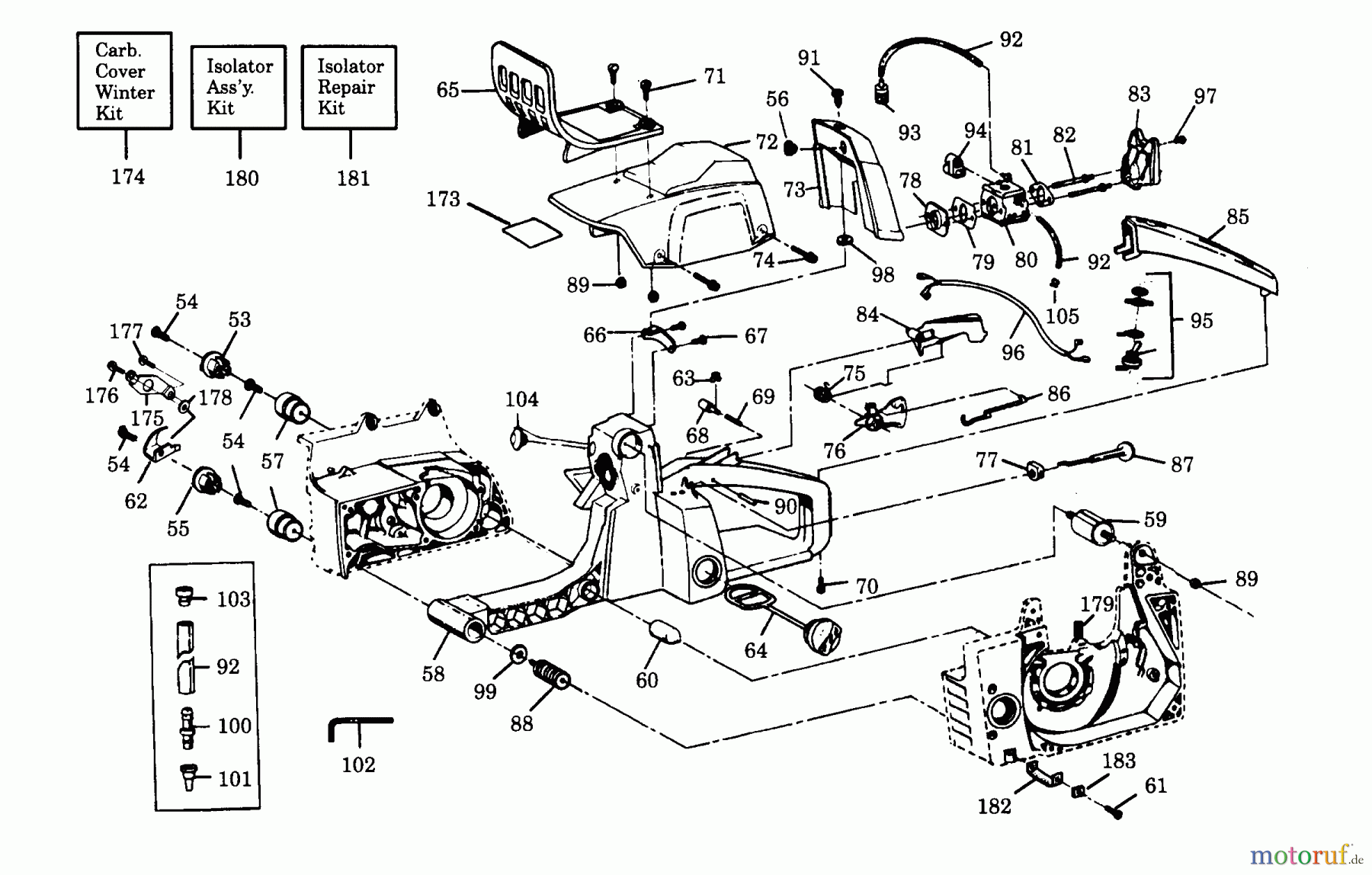 Poulan / Weed Eater Motorsägen 2700 - Poulan Chainsaw EXTERNAL POWER UNIT