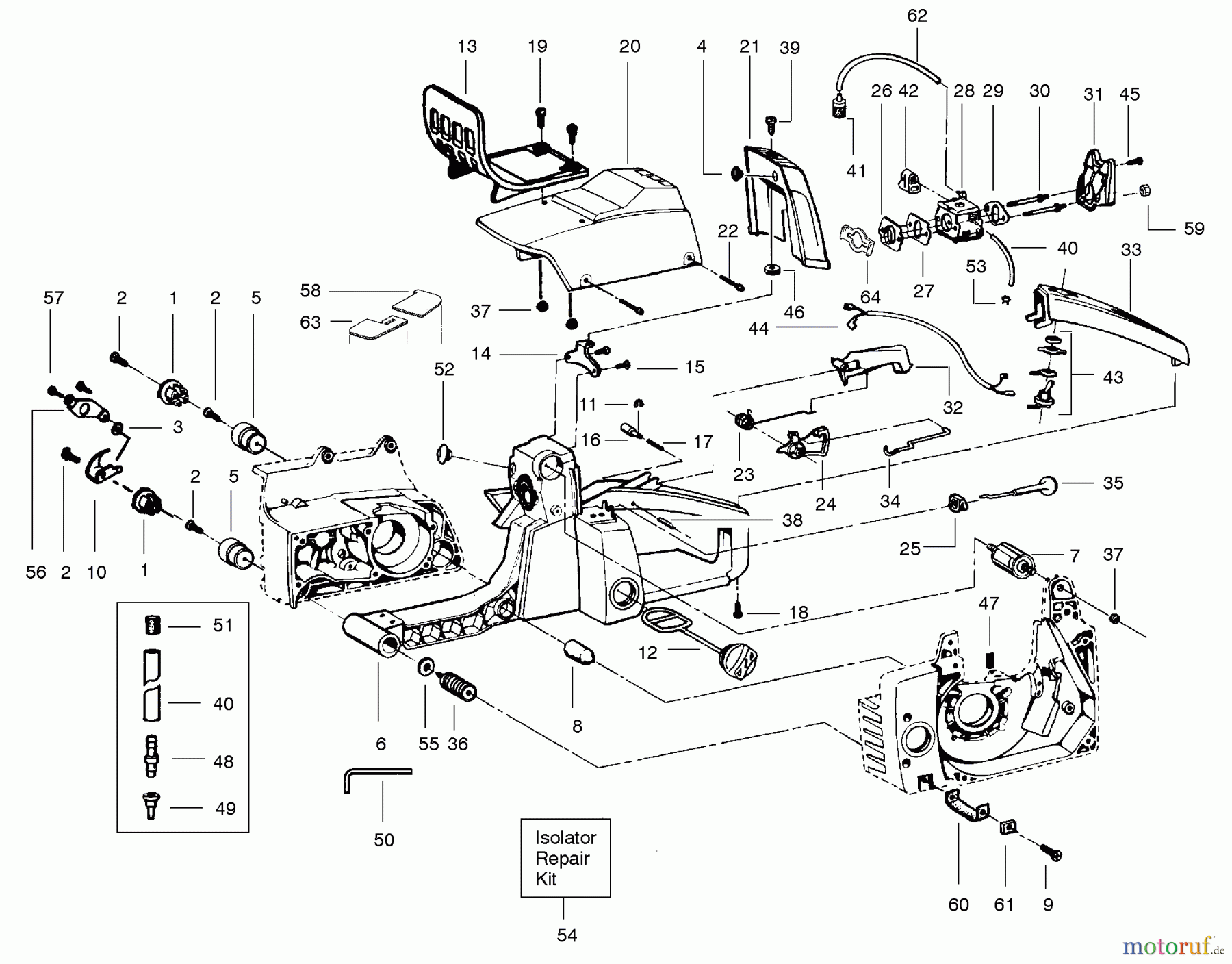 Poulan / Weed Eater Motorsägen 3500 - Poulan Chainsaw EXTERNAL POWER UNIT