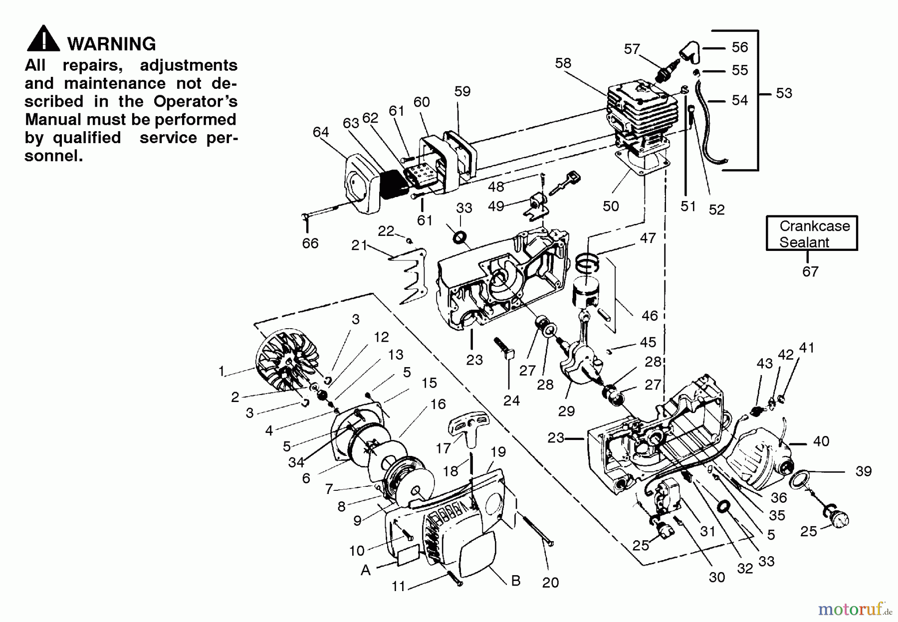 Poulan / Weed Eater Motorsägen 3800 - Poulan Chainsaw Winter Screen