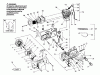 Poulan / Weed Eater 4000 - Poulan Chainsaw Ersatzteile Crankcase / Cylinder Assembly