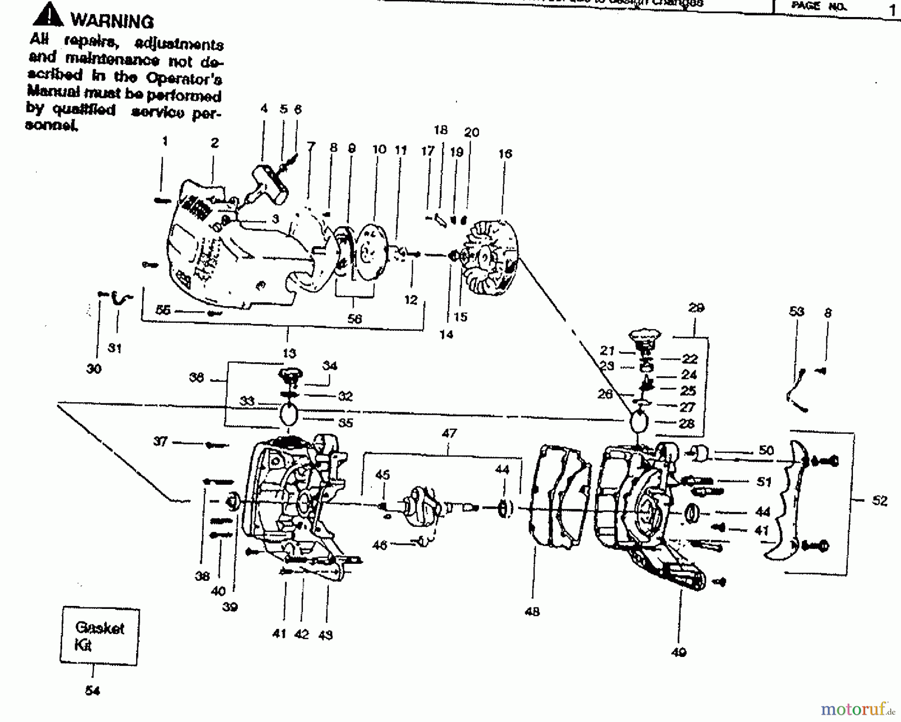 Poulan / Weed Eater Motorsägen 405 Plus - Poulan Pro Chainsaw Crankcase