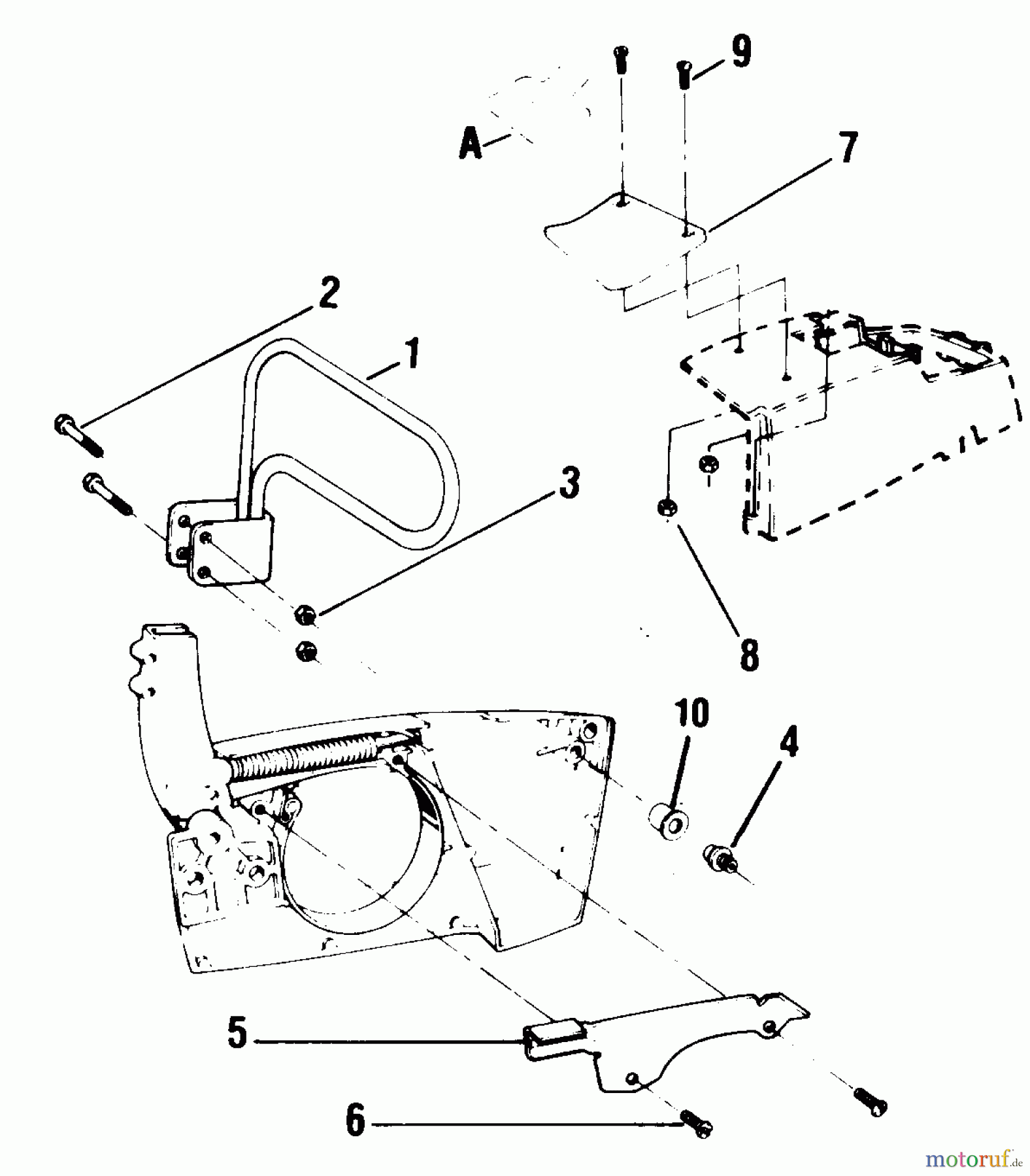 Poulan / Weed Eater Motorsägen 7700 - Poulan Chainsaw CHAIN BRAKE ASSEMBLY