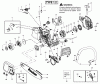Poulan / Weed Eater P3314 (Type 1) - Poulan Chainsaw Ersatzteile Handle, Chassis & Bar Assembly Type 1,2
