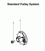 Poulan / Weed Eater P3314WS (Type 1) - Poulan Woodshark Chainsaw Ersatzteile Standard Pulley System