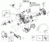 Poulan / Weed Eater P3314WSA (Type 2) - Poulan Chainsaw Ersatzteile Handle, Chassis & Bar Assembly Type 1,2