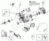 Poulan / Weed Eater P4018 - Poulan Chainsaw Ersatzteile Handle, Chassis & Bar Assembly